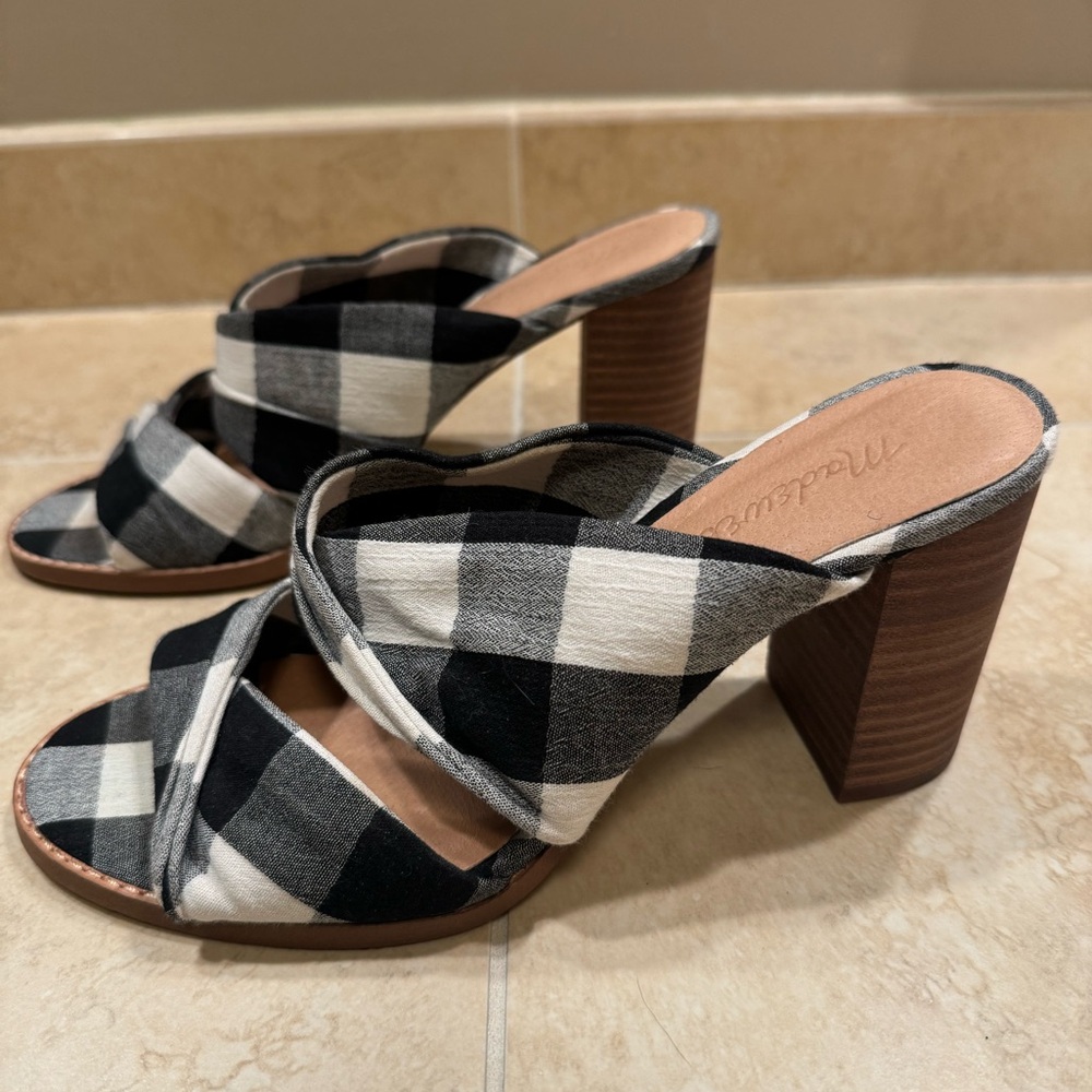 Madewell Alexandria Gingham Mule